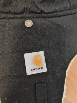 Gorro Carhartt Orejeras Negro y Beige