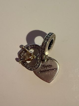 Pandora Charm Corazón Happy Anniversary original