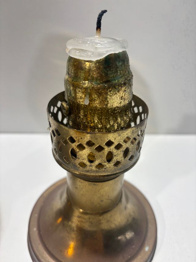 2 Lámparas Antiguas de Vela