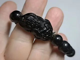 2 Bracciali Pixiu Ossidiana Lui e Lei