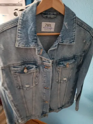 Cazadora vaquera Zara Talla L