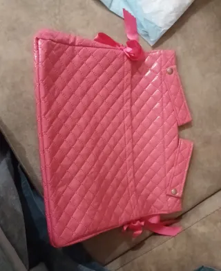 Bolso silleta bebé acolchado rosa