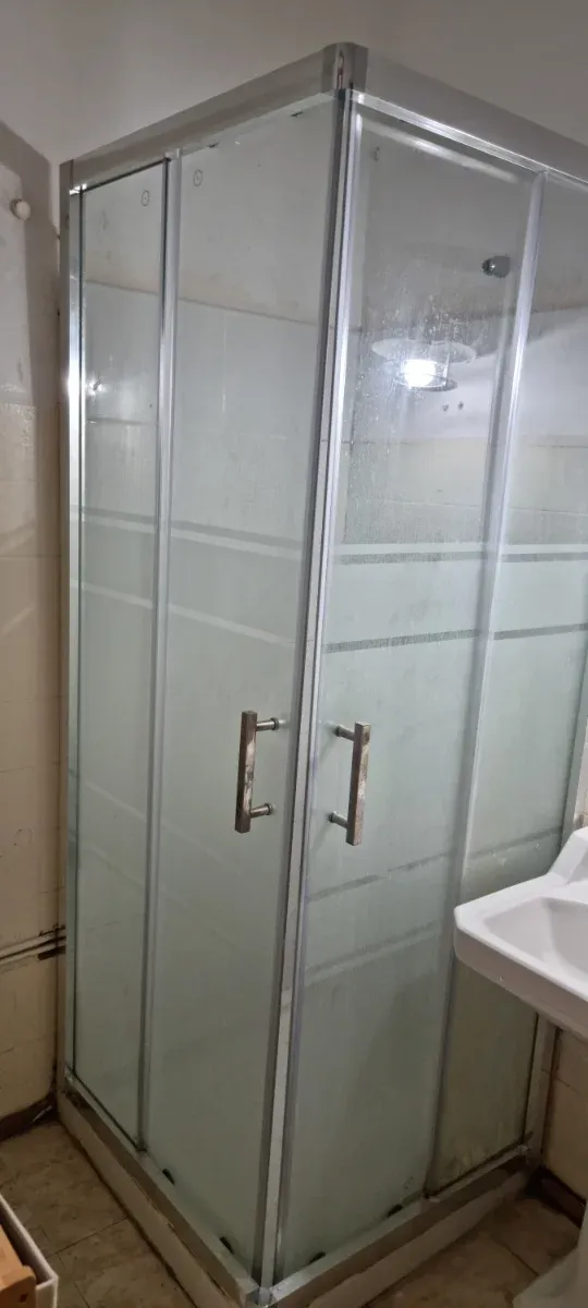 Mampara Ducha Cristal y Metal