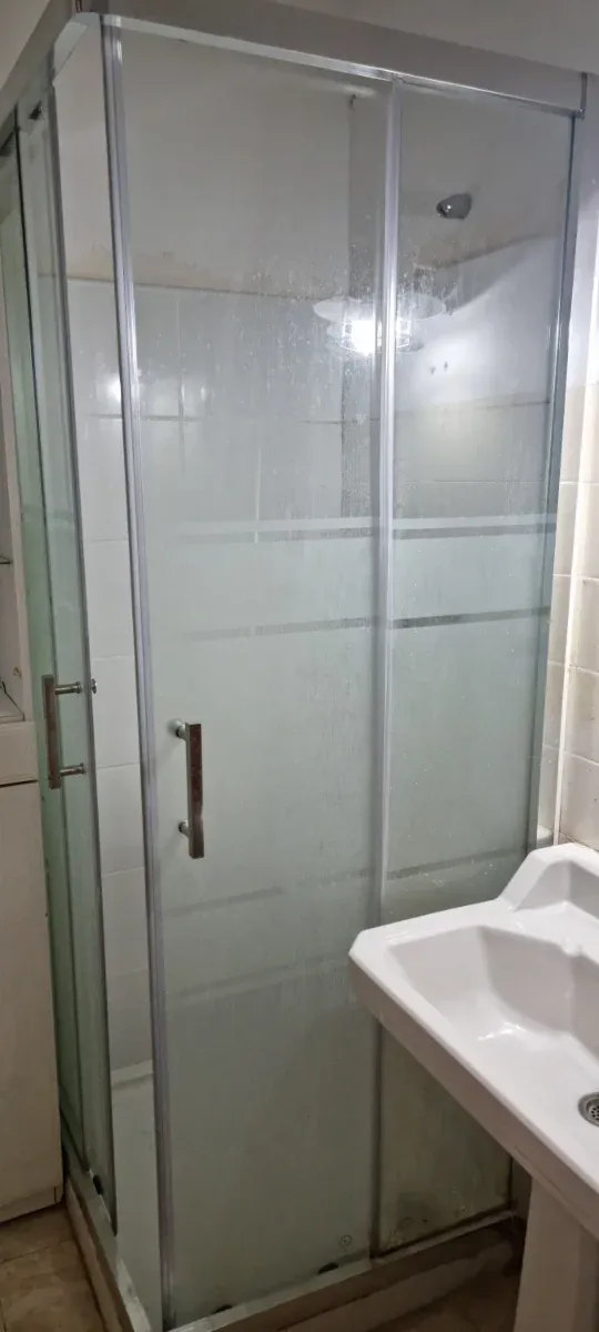 Mampara Ducha Cristal y Metal