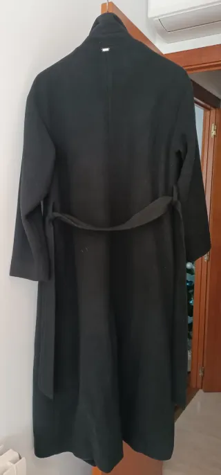 Abrigo Guess Largo Paño Azul Marino