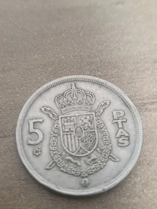 Moneda 5 Pesetas 1975  rara Estrella 80