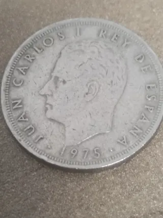 Moneda 5 Pesetas 1975  rara Estrella 80