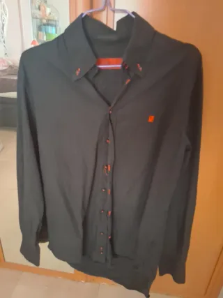 Camisa Negra Carolina Herrera Talla M