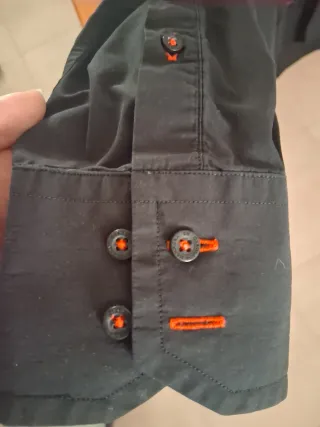 Camisa Negra Carolina Herrera Talla M