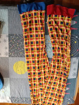 Disfraz de payaso multicolor talla única.