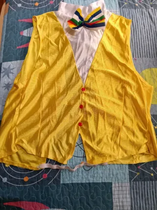 Disfraz de payaso multicolor talla única.