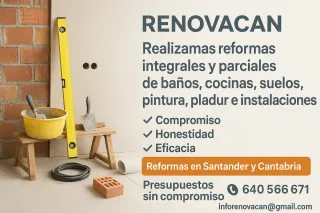 REFORMAS • ALBAÑILES • FONTANEROS • ELECTRICISTAS