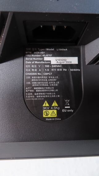 Monitor Lenovo L1940wA