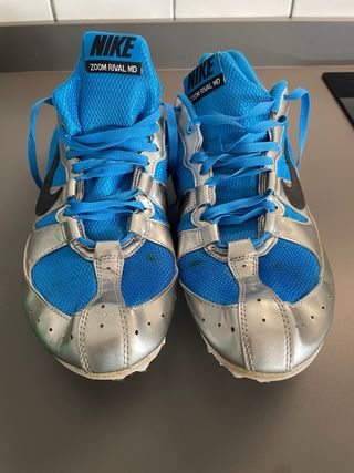 Nike Zoom Rival MD Zapatillas Azul/Plata (clavos)