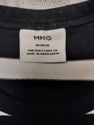 Camiseta Mango Rayas Talla S Hombre