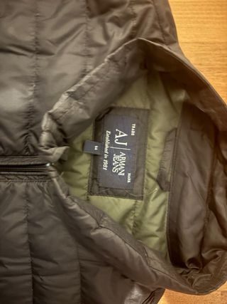 Giacca Armani Jeans imbottita nera