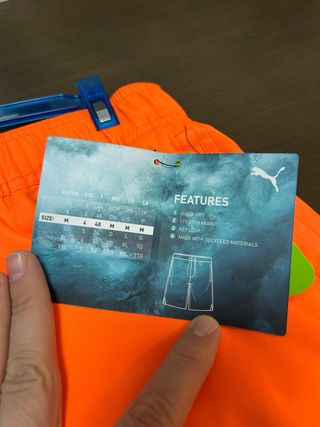 Bañador Puma Hombre Talla M Naranja