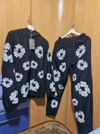 Chándal Denim Tears Negro Blanco