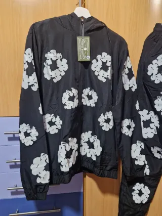 Chándal Denim Tears Negro Blanco