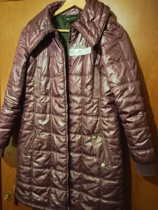 Plumífero Mango Morado Talla XL