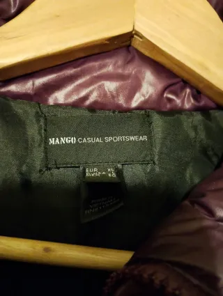 Plumífero Mango Morado Talla XL