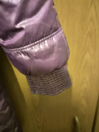 Plumífero Mango Morado Talla XL