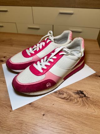 Zapatillas Michael Kors Rosa y Blancas