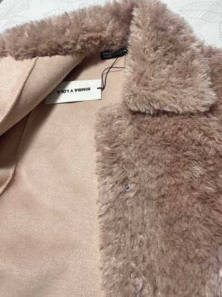 Chaqueta pelo rosa Bimba y Lola Talla XS/S