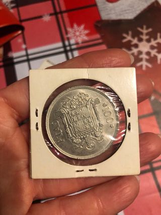 Moneda Rey Juan Carlos I 1975 y de plata franco
