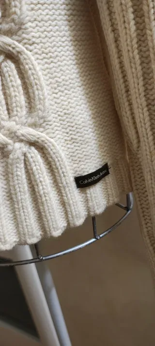 Maglione Calvin Klein Beige Zip
