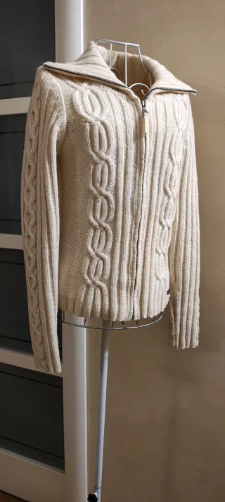 Maglione Calvin Klein Beige Zip