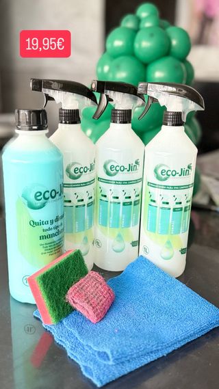 Pack Limpieza Eco-Jin: Detergente y Limpiadores