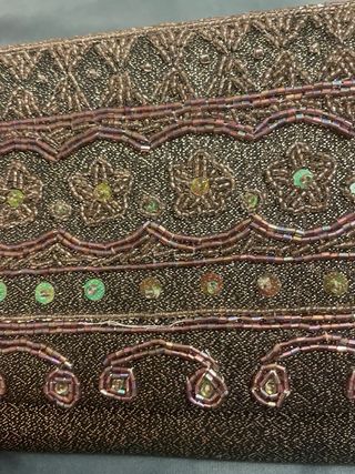 Bolso de fiesta Menbur negro y plateado