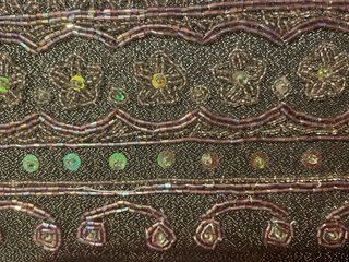 Bolso de fiesta Menbur negro y plateado