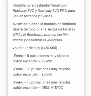 Display Smartgyro Deslimitado Rockway Evo