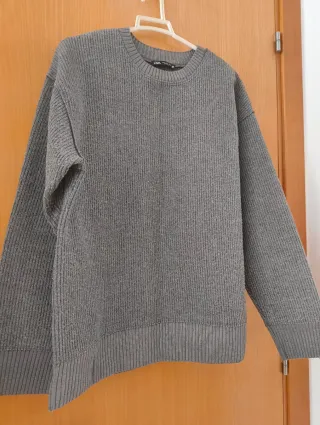 Jersey ZARA Gris Talla S Oversized