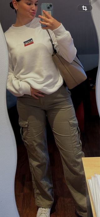 Pantalón cargo verde militar Talla M