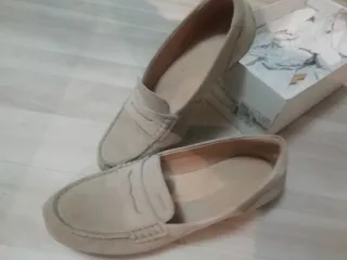 Mocasines Geox Mujer Beige