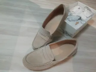 Mocasines Geox Mujer Beige