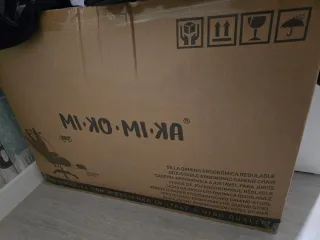 Silla Gaming Piel Sintética Negra/Azul