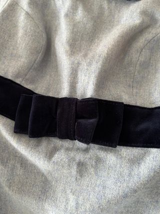 Vestido azul marino y gris talla XS