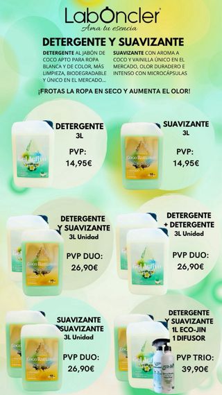 Detergente Gel Activo Jabón de Coco