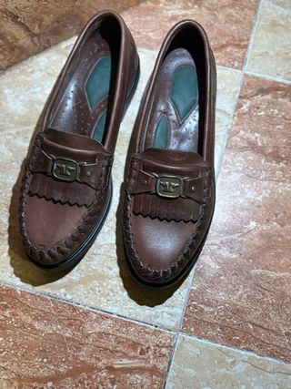Mocasines de piel hombre