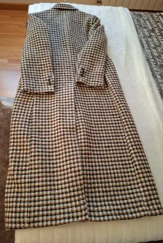 Abrigo cuadros Zara ZW Collection