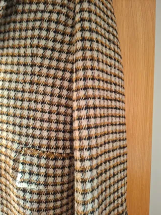 Abrigo cuadros Zara ZW Collection