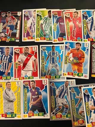 Lote cromos fútbol Adrenalyn 2018-19