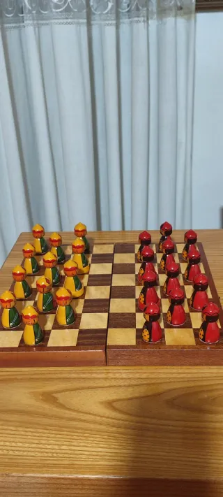 Scacchiera artigianale russa