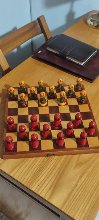 Scacchiera artigianale russa