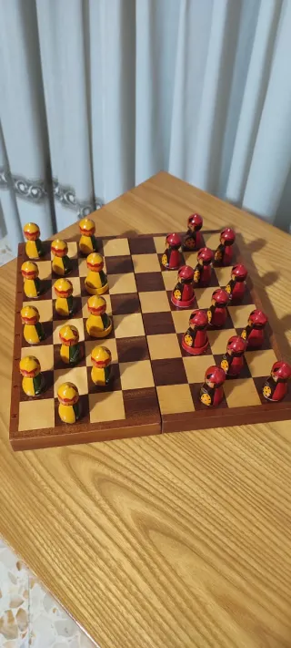 Scacchiera artigianale russa