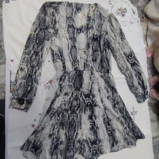 Vestito donna corto fantasia pitone